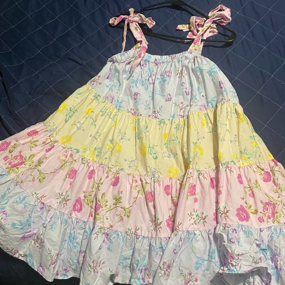 LoveShackFancy Pastel Floral Dress